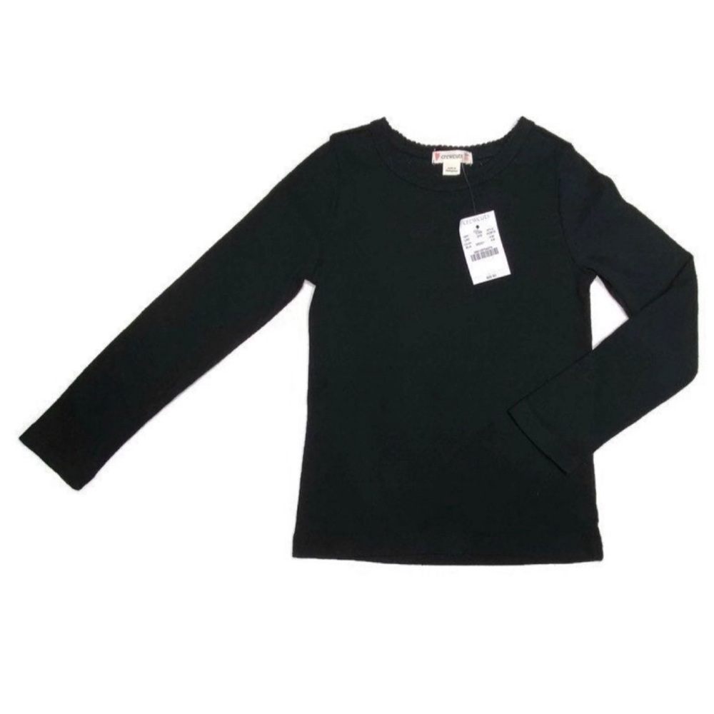 Crewcuts Girls' Longβ Sleeve Pointelle Top